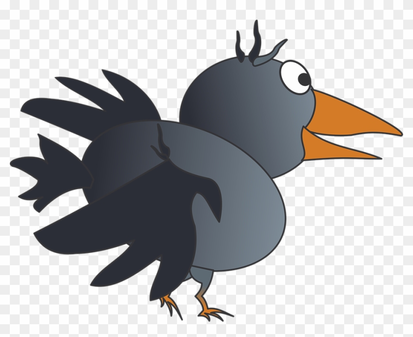 Cartoon Crow 1, Buy Clip Art - Figura De Um Corvo #299730