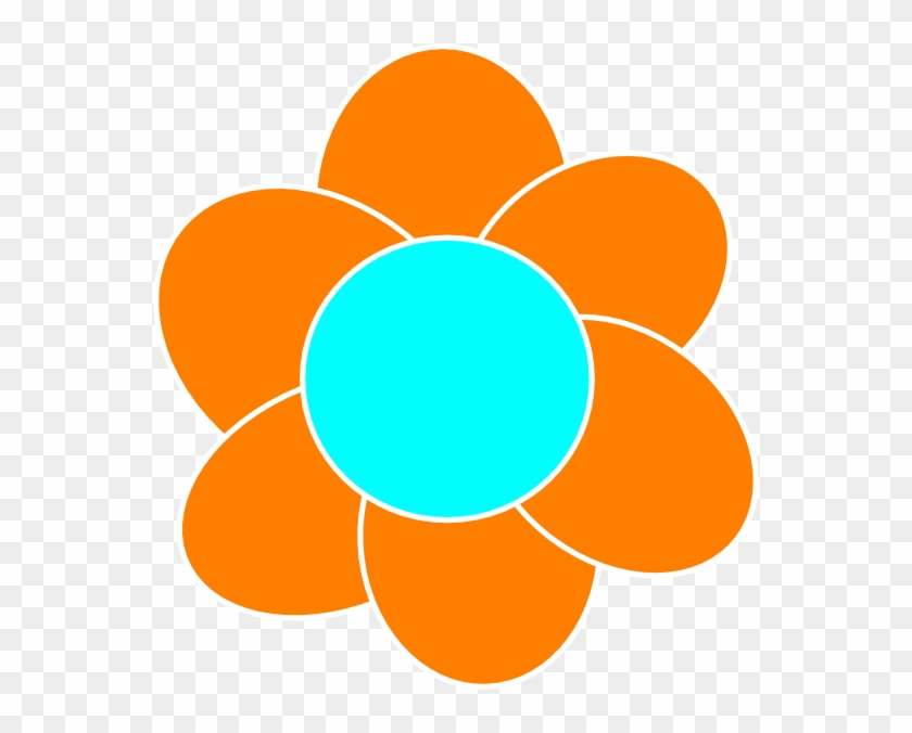 Orange Flower - Clip Art #299854