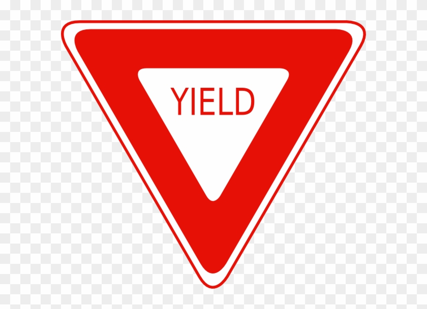 Free Vector Yield Sign Clip Art - Road Signs Clip Art #301167