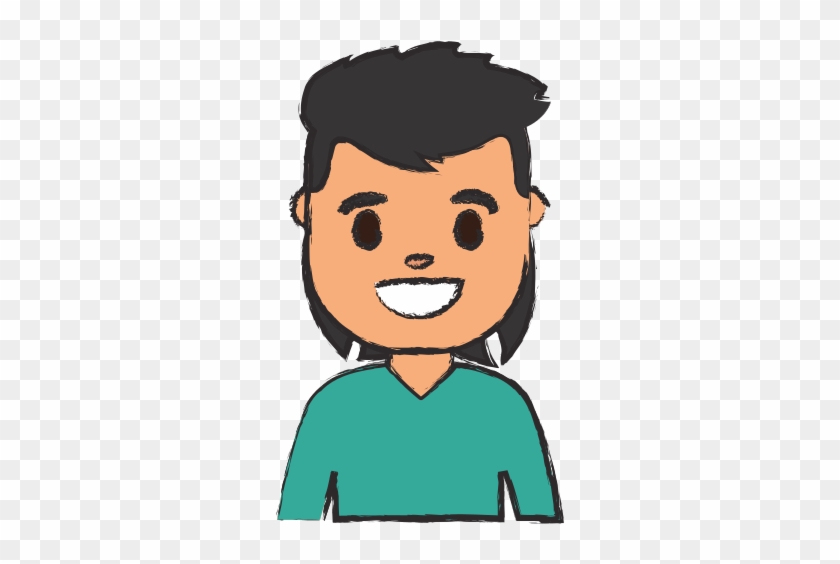 Cartoon Man Smiling Icon - Cartoon #301918