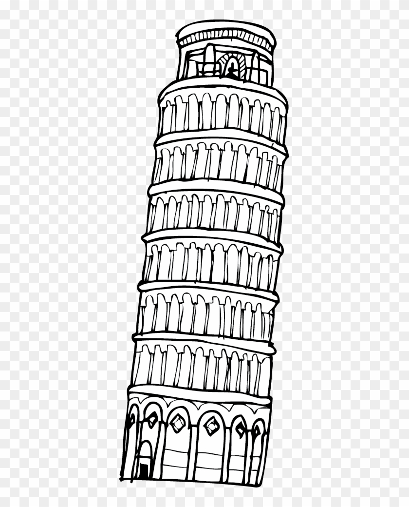 the leaning tower of pisa clipart