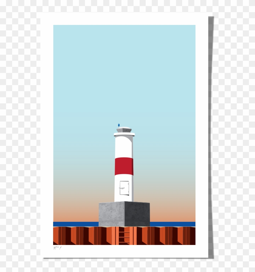 Petoskey Lighthouse Art Print - Petoskey Lighthouse Art Print #302209