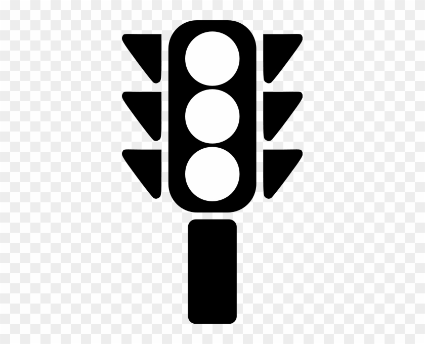 traffic light clipart black and white