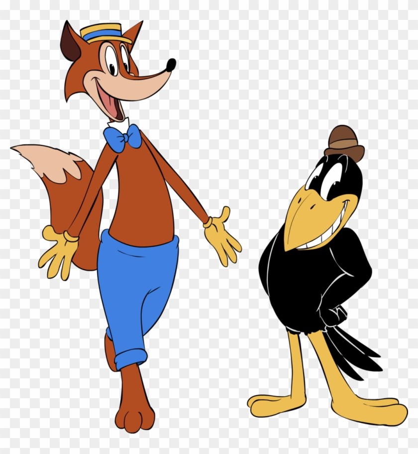 Fauntleroy Fox And Crawford Crow - Cartoon Crow And Fox #307209