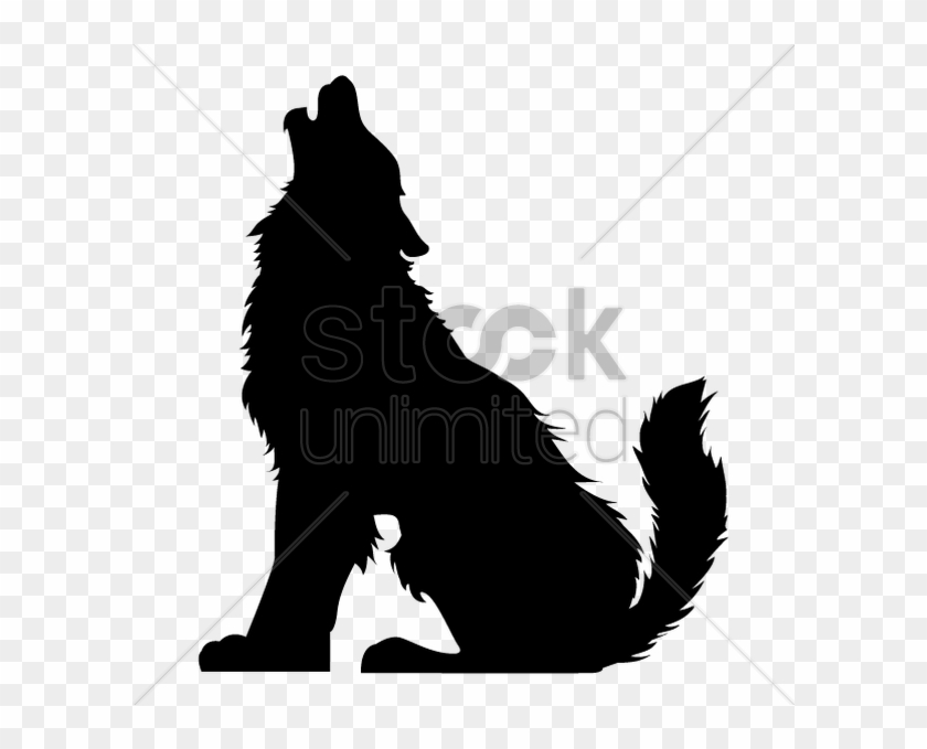 Download Silhouette Of Howling Wolf Clipart Howling Wolf Silhouette Sitting Free Transparent Png Clipart Images Download