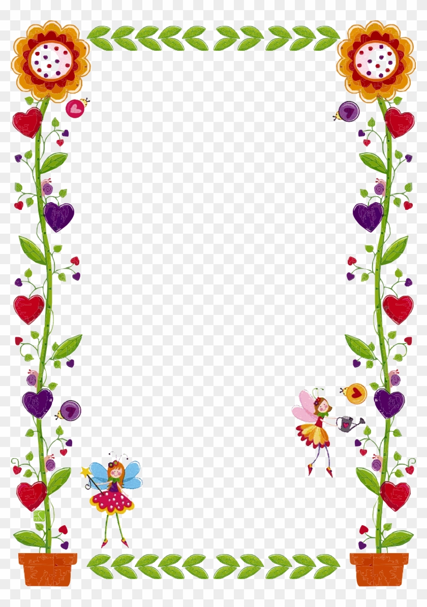 Simple Flower Border Designs For A4 Paper Cliparts Co - Reverasite