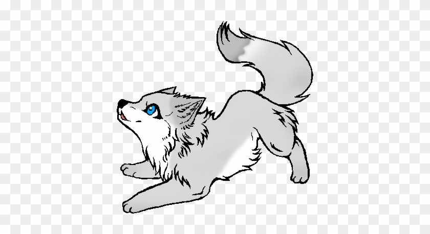 Download Wolf Puppy Howling Drawing Download Cute Baby Wolf Drawing Free Transparent Png Clipart Images Download