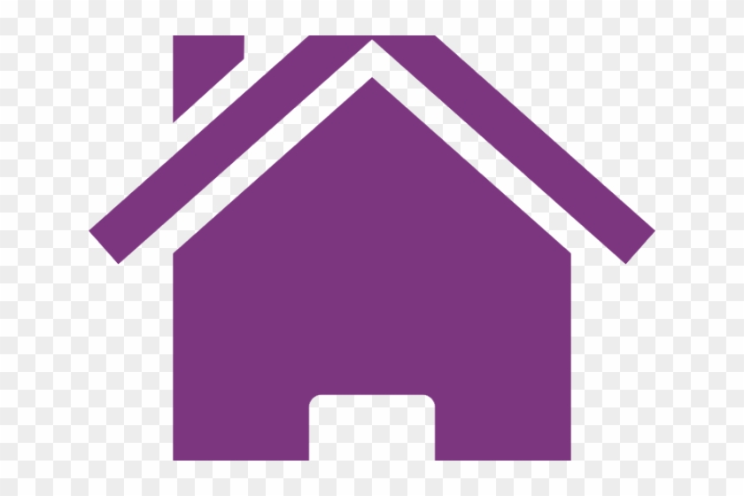 House Clipart Purple - Purple House Clipart #308058