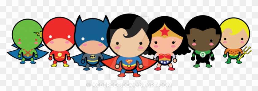 Cute Justice League By Acberdec On Deviantart Logo Chibi Justice League Free Transparent Png Clipart Images Download