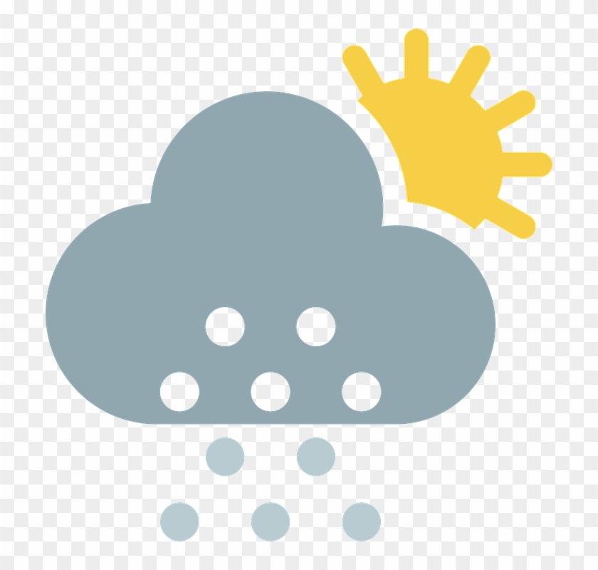 Free Illustration Cloud Partly Cloudy Sun Snow Image - Weather #56622