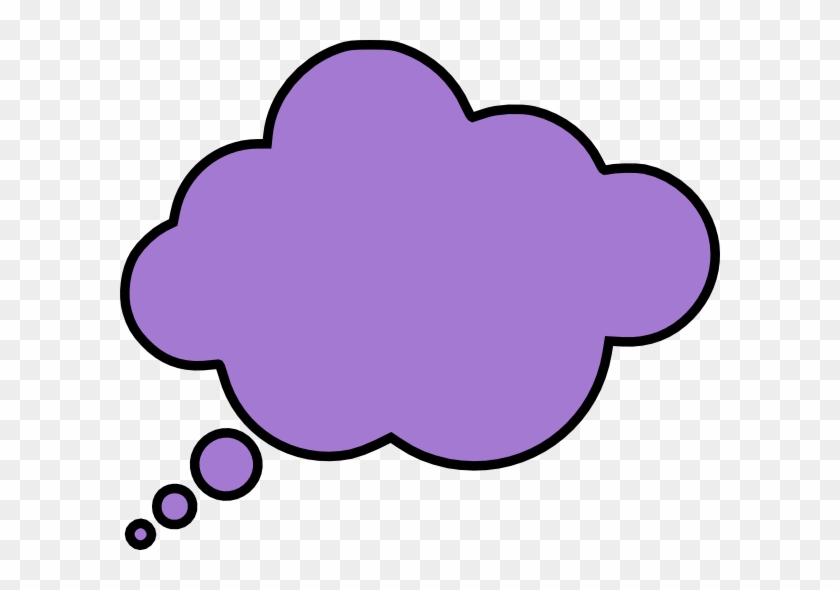 Thinking Cloud Clip Art - Colorful Thought Bubble Png #56636