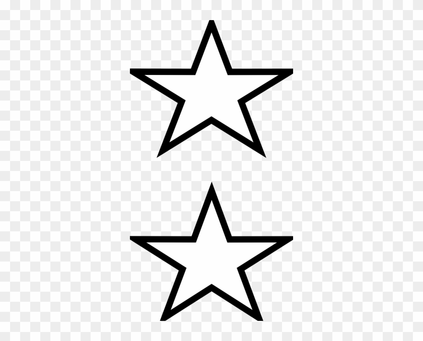 White Stars Clip Art At Clker - Звезда Контур Png #58253