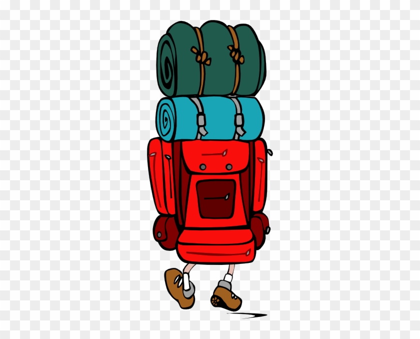 Backpack Clip Art At Vector Clip Art 2 Image - Clipart Hiking Backpack #58942