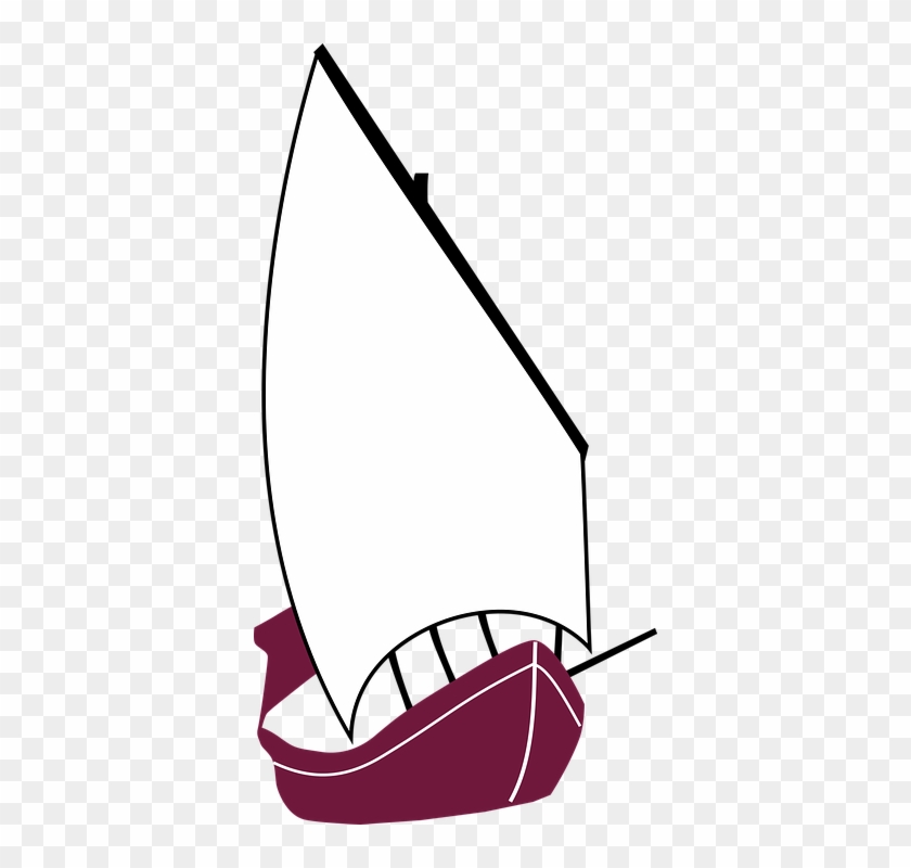 Boat Ocean Sail Sailing Sea Ship - Doha Qatar Clip Art #58997