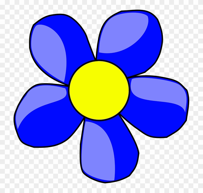 Flower Clip Art Blue #59665