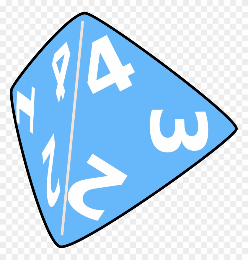 Get Notified Of Exclusive Freebies - 4 Sided Die Clipart #60511