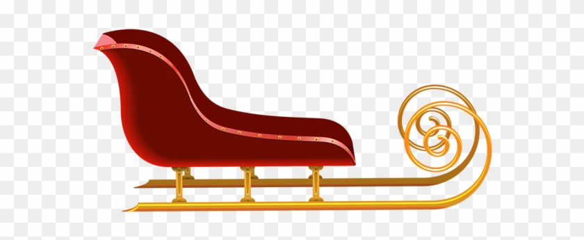 empty santa sleigh clipart