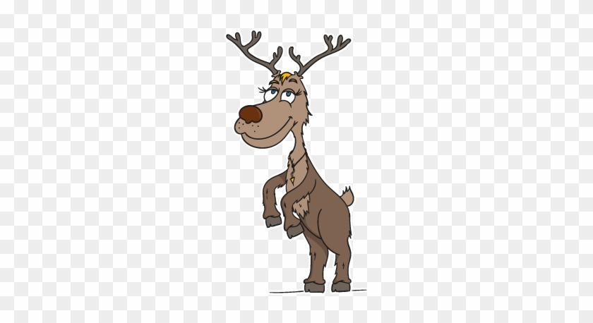 Reindeer Clipart Blitzen - Cartoon #308741