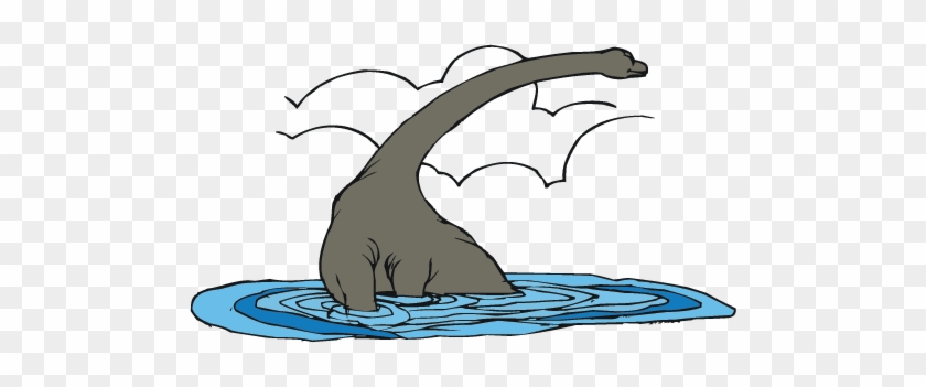 Dino Canal - Dinosaur In Water Clipart #309422