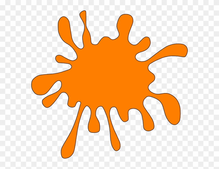 28 Collection Of Orange Paint Clipart - Orange Paint Splatter Clip Art #312251