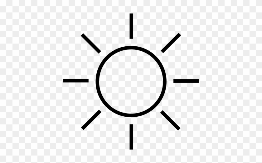 Black And White Sun Public Domain Vectors - Sun Drawing Png #313968