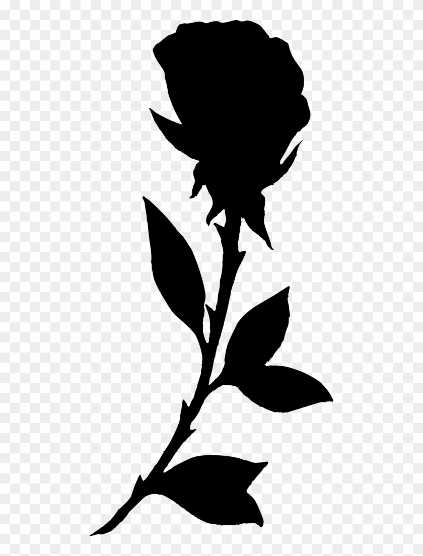 946 × 2000 Px - Rose Silhouette Png #315886