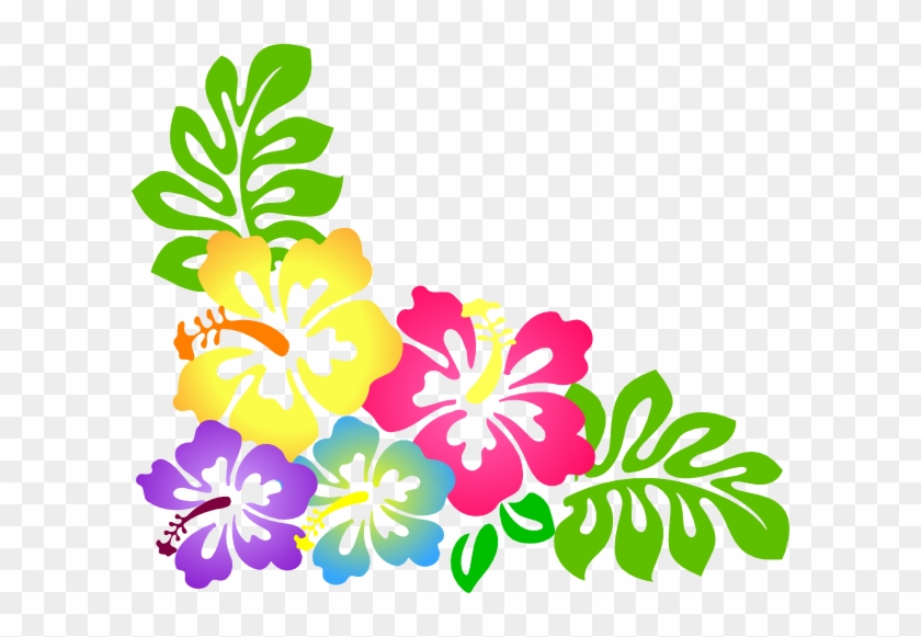 Hibiscus3 Clip Art At Clker - Clip Art Hawaiian Flower - Full Size PNG ...