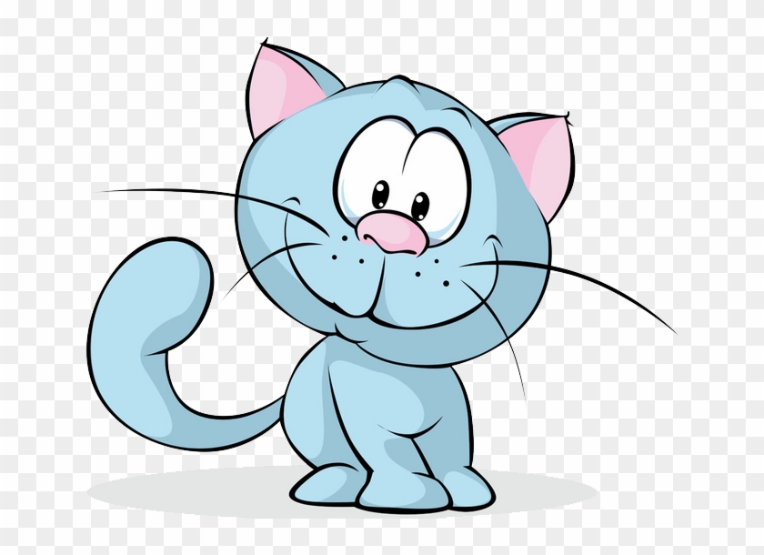 Рисованный без. Мультяшный кот. Мультяшные кошки. Мультяшный голубой кот. Котенок мультяшный.