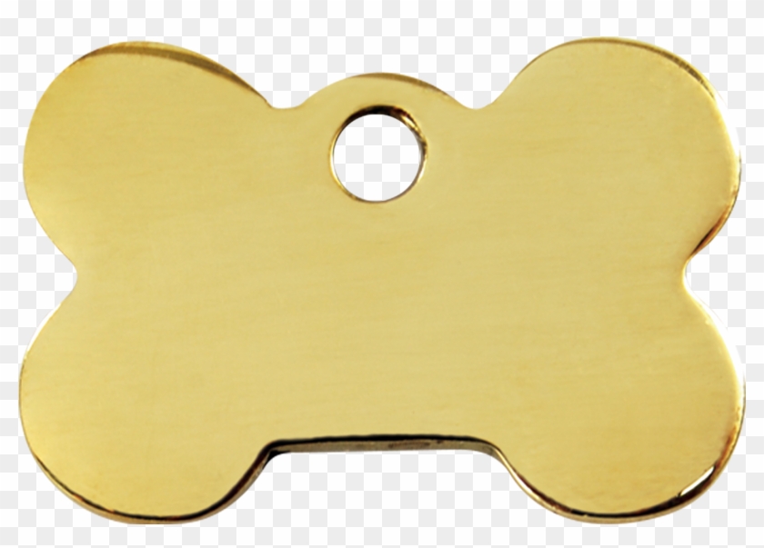 Product Codes - Red Dingo Custom Engraved Brass Dog Id Tag - Bone (medium) #321282