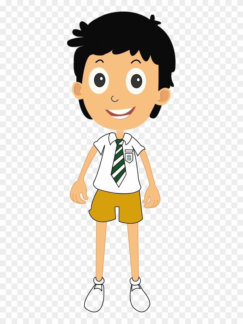 school boy uniform cartoon