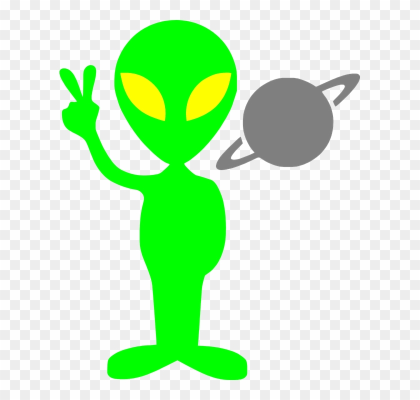 Alien Peace Sign - Alien Clipart #321414