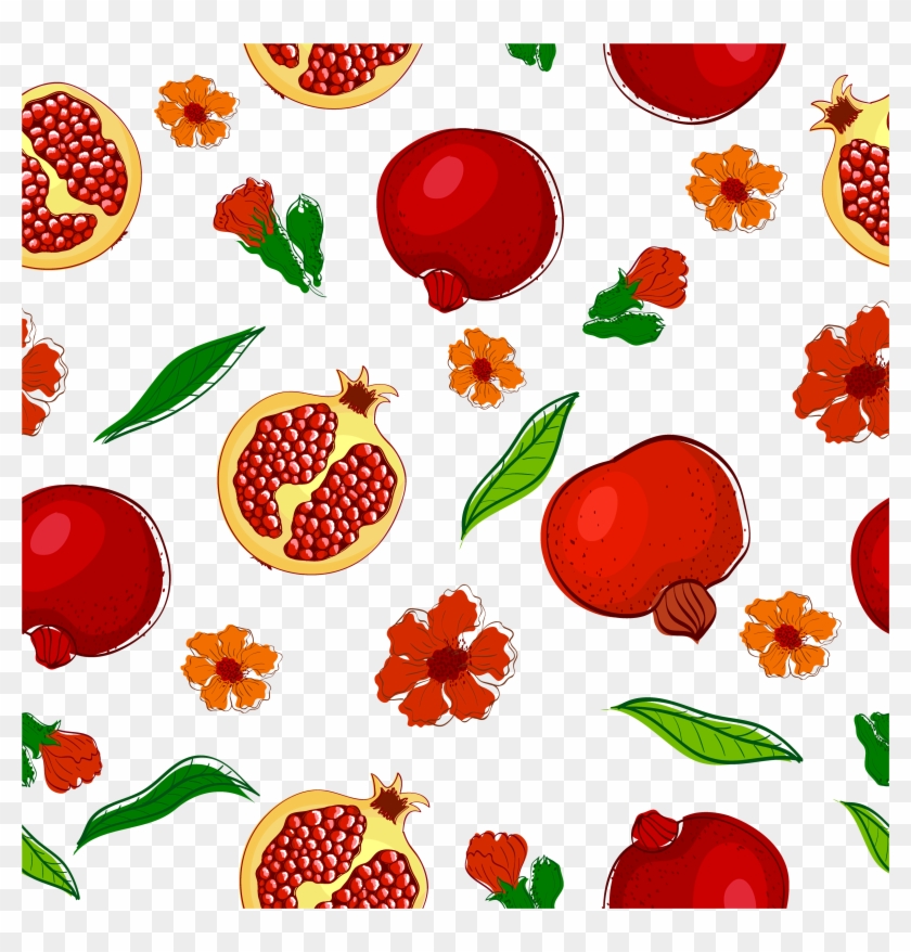 Fruitcake Pomegranate Strawberry Clip Art - Pomegranate #321455