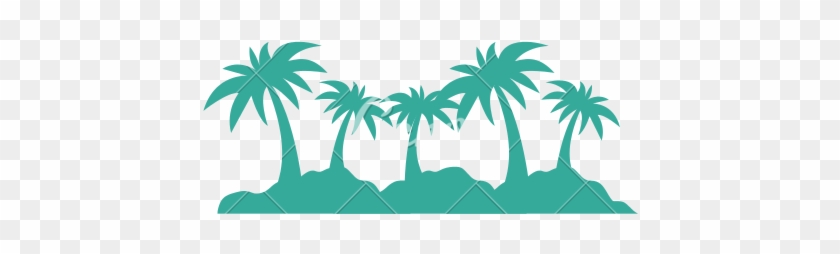 Palm Tree Island Icon - Palma Disegno #325043