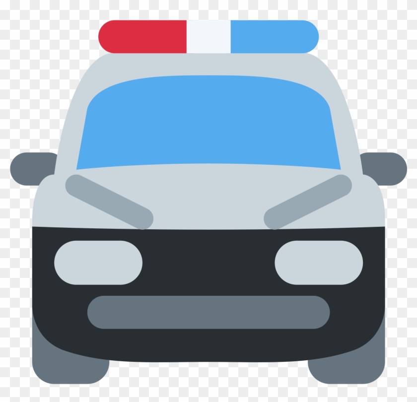 Oncoming Police Car - Police Car Emoji Discord - Full Size PNG Clipart ...