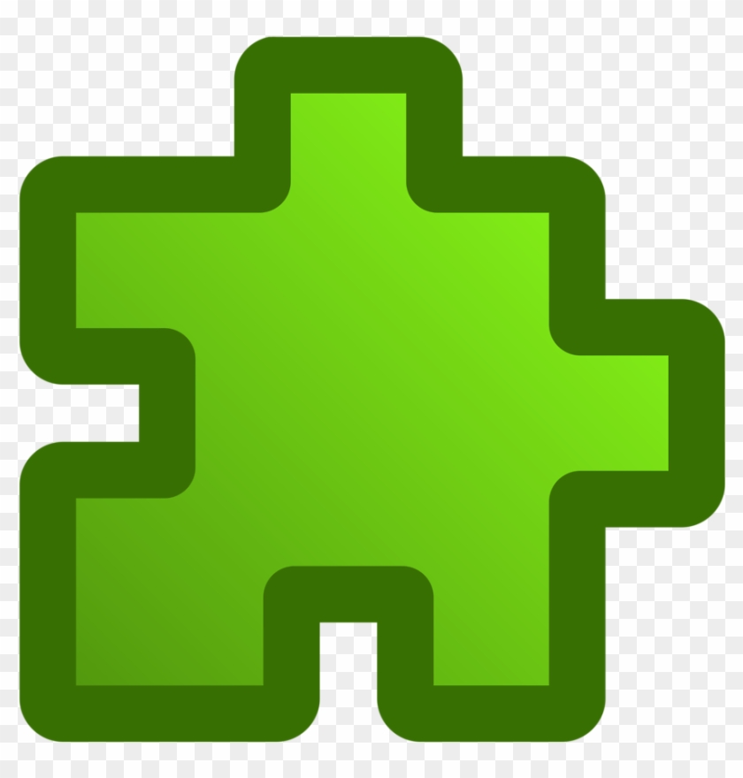 Illustration Of A Green Puzzle Piece - Green #331611