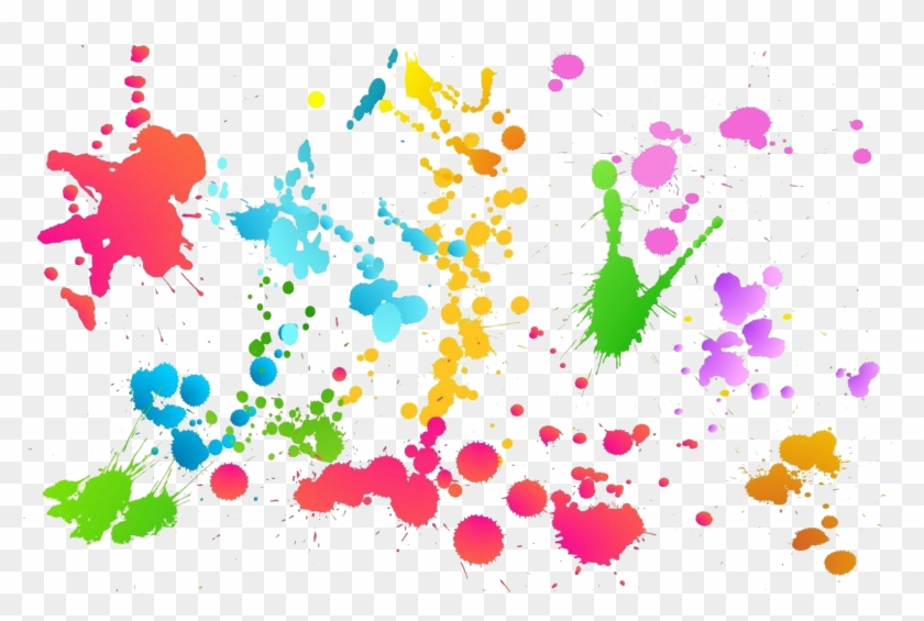 Holi Color Transparent - White Paint Splatter Background - Free Transparent  PNG Clipart Images Download