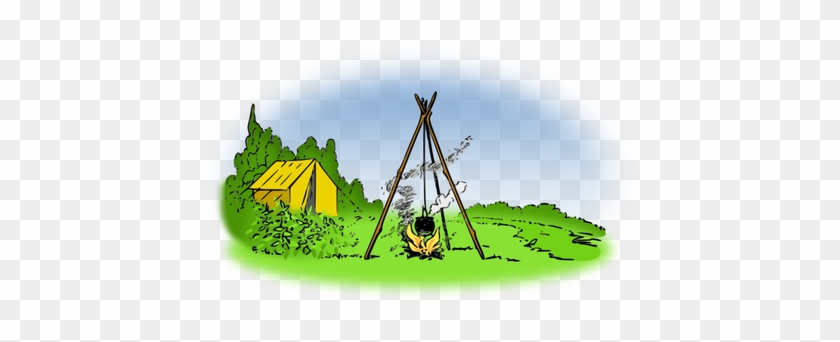 Camping In Nature - Clip Art #334705