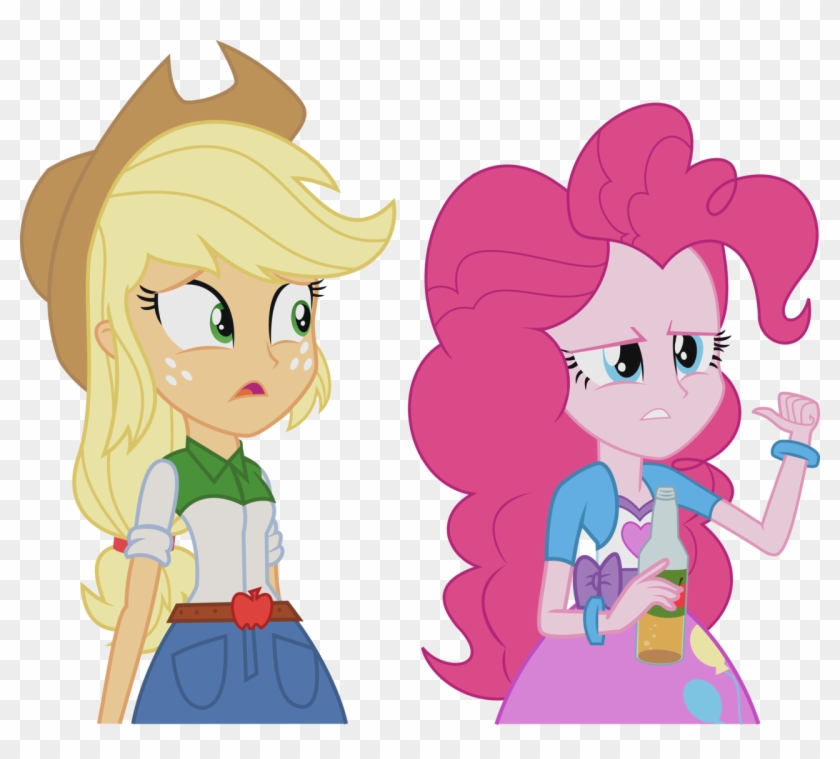 Aj And Pinkie By Sparklov - Applejack And Pinkie Pie Equestria Girls #336006