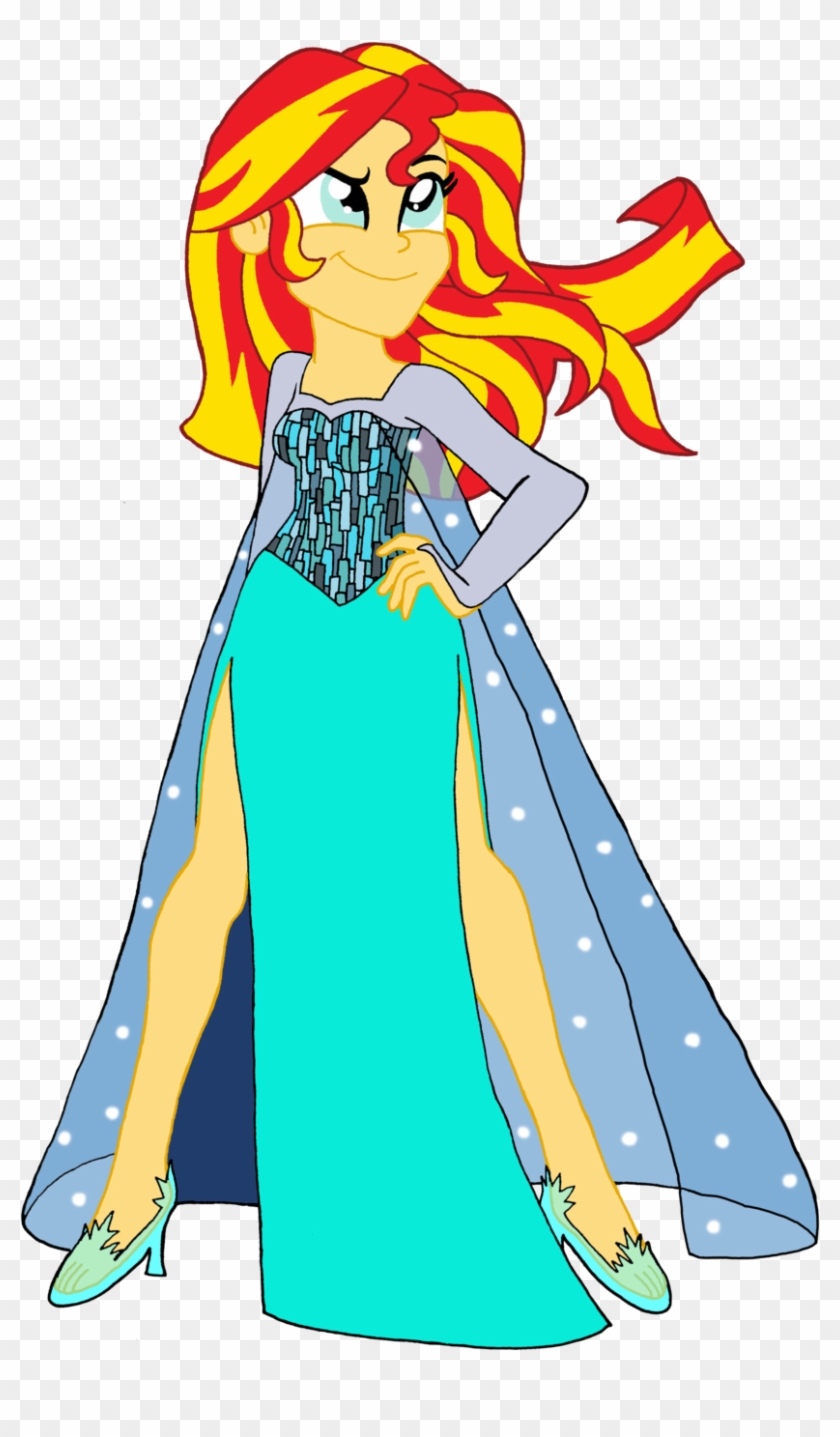 Sunset Shimmer As Elsa By Renthegodofhumor Sunset Shimmer - Sunset Shimmer As Elsa #336647