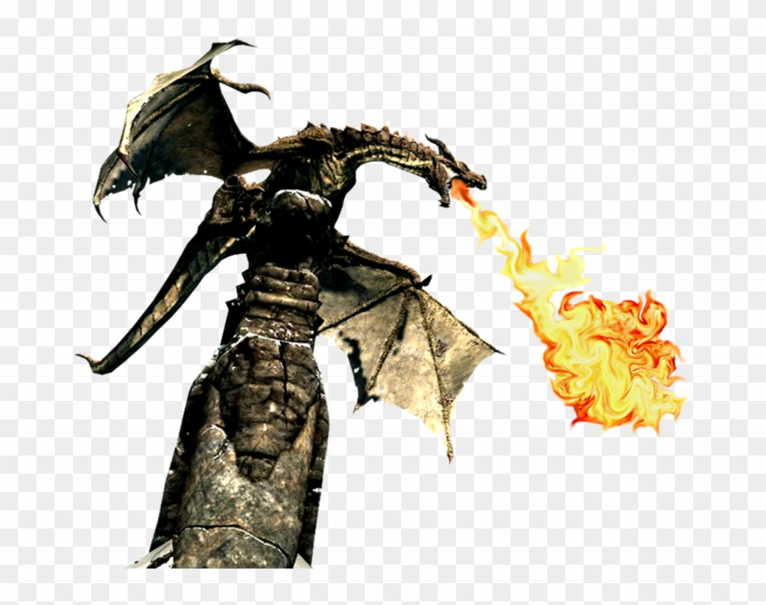 dragon breathing fire skyrim