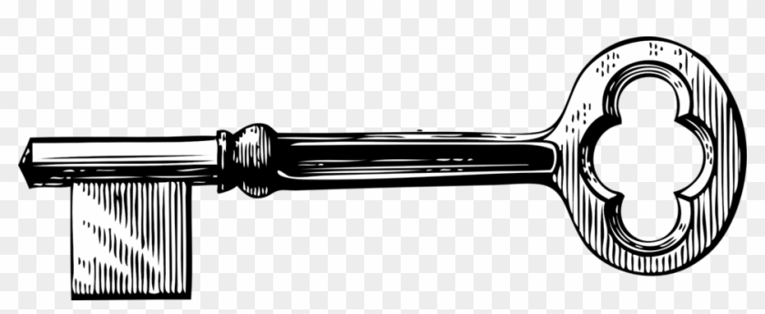 Illustration Of A Key - Skeleton Key Clip Art #340545