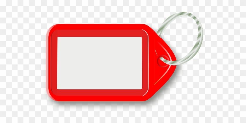 Key Tag Blank Red Key Key Key Key Key Tag - Tag Images Clip Art #340641