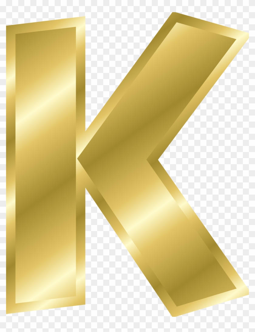 Golden Clipart Alphabet Letter K In Gold Full Size Png Clipart