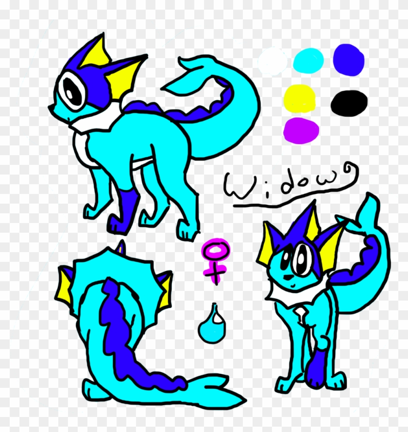 Widow Ref Sheet By Widow The Vaporeon - Widow Ref Sheet By Widow The Vaporeon #341725