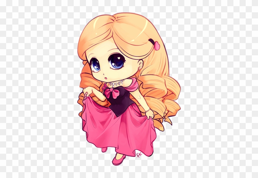 Chibi Princess Colored By Ayayume On Deviantart - Chibi Princess Colored By Ayayume On Deviantart #341900