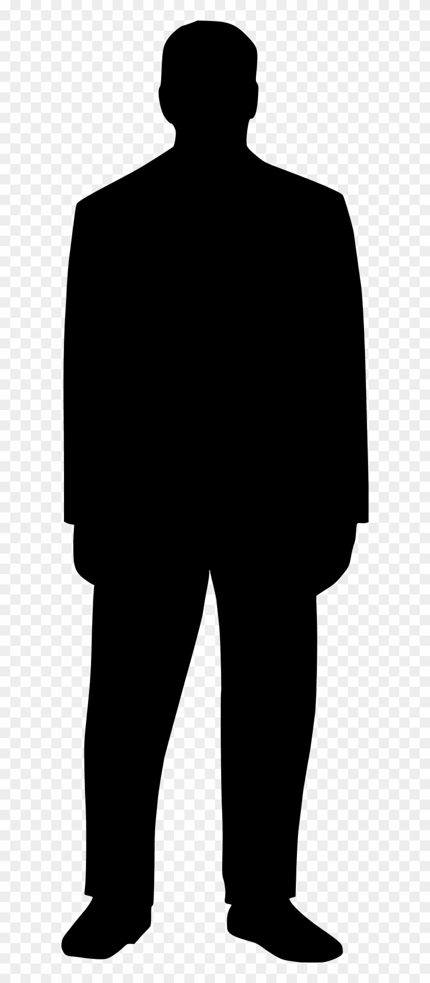 Man Standing Silhouette Clipart Panda - Outline Of A Man Standing #342195