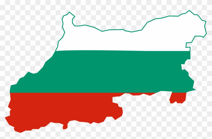 Bulgaria Map - Vector Clipart - File - Flag - - Flag Map Of Greater Bulgaria #344880