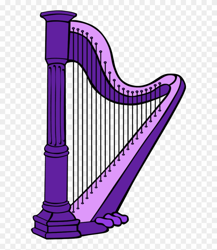 Vector Clip Art - Harp Transparent #346091