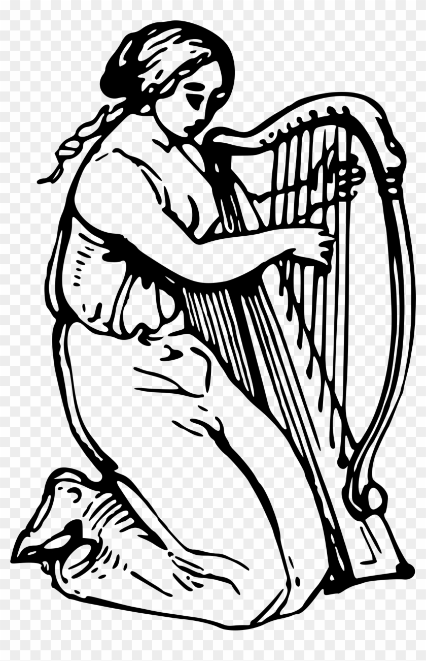 Harp Musical Instruments Clip Art - Harp Musical Instruments Clip Art #347142