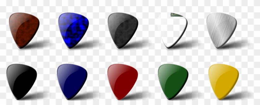 Clip Arts Related To - Guitar Pick Vector #348138